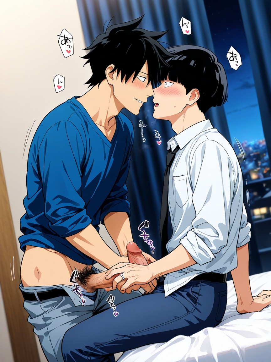 Parted Lips, White Shirt, Bed Room AI同性戀黃片