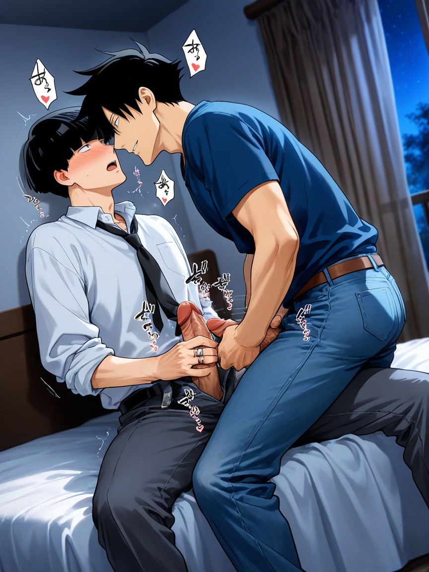 Black Tie, Eye Contact, 2人 ゲイAIポルノ