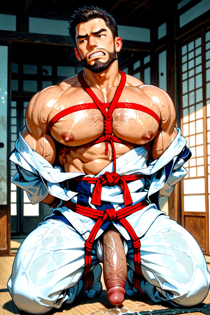 Sharp Focus, Burly, Bounded ゲイAIポルノ