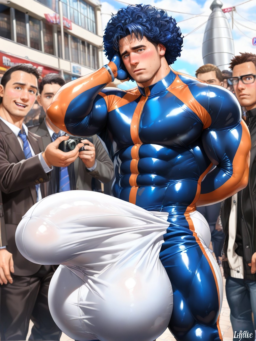 Male Only, Photorealism, Other Man Touches His Bulge AI同性戀黃片