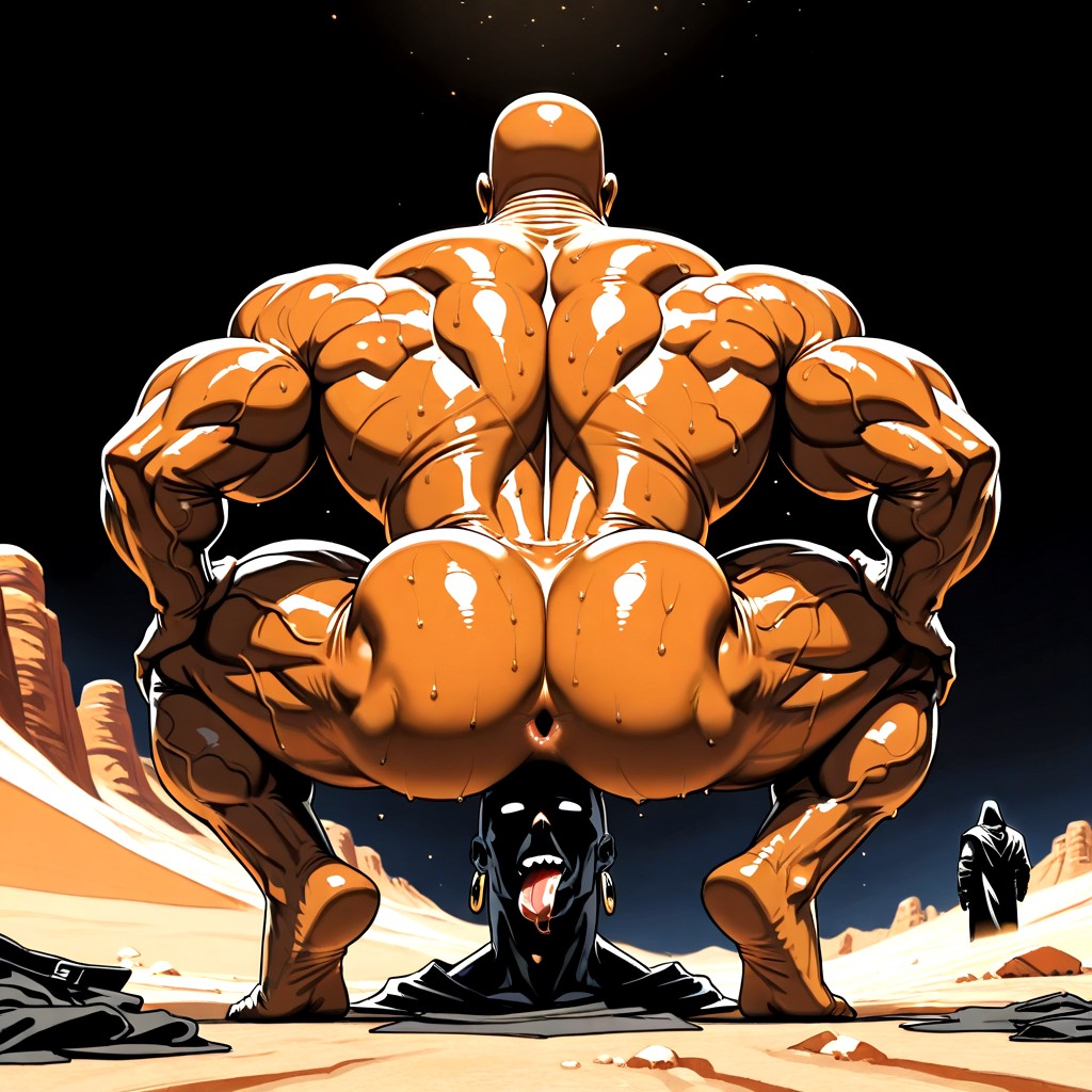 Bara, 2人, Huge Balls ゲイAIポルノ