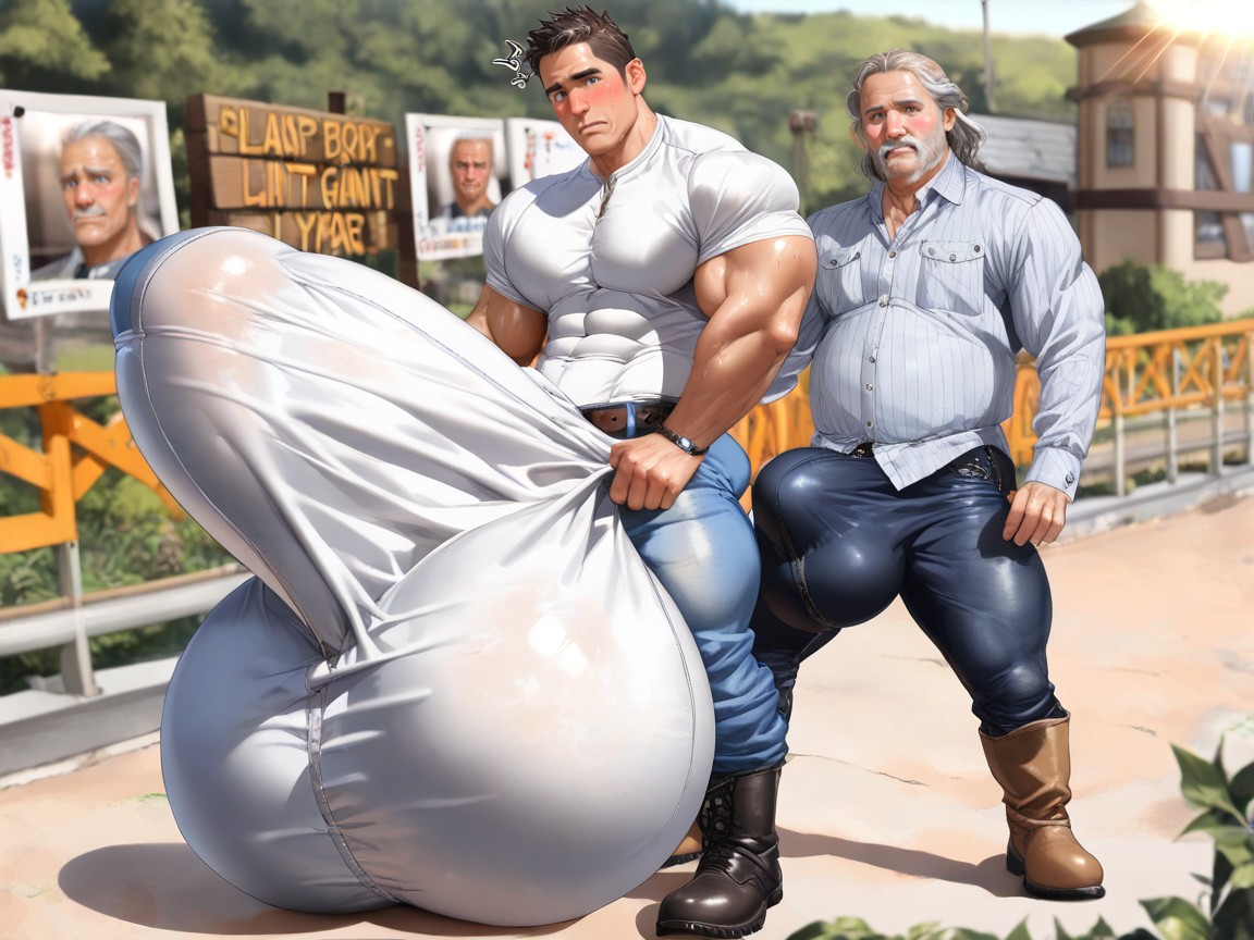Vibrant, Photographic Style, Large Ass AI Gay Porn