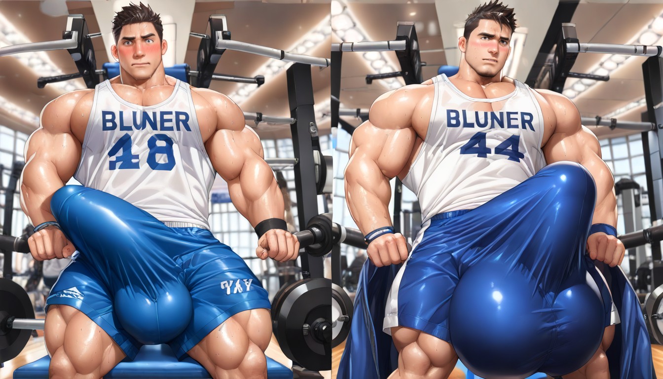 Handsome, Giant Fully Erect Upright Bulge Stretches Out Fabric, Man Has Extremely Visible Erection Porno gay IA