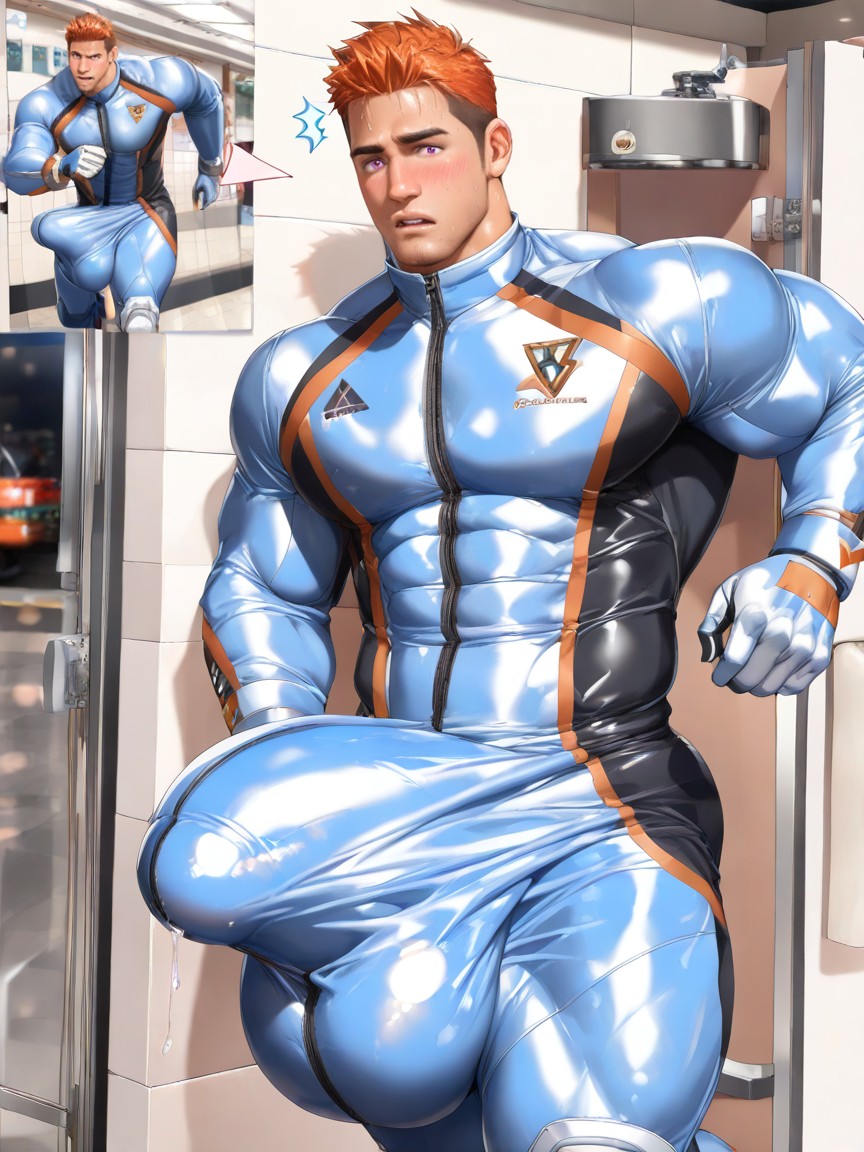 Blushing, Extremely Erect, Angular Features ゲイAIポルノ
