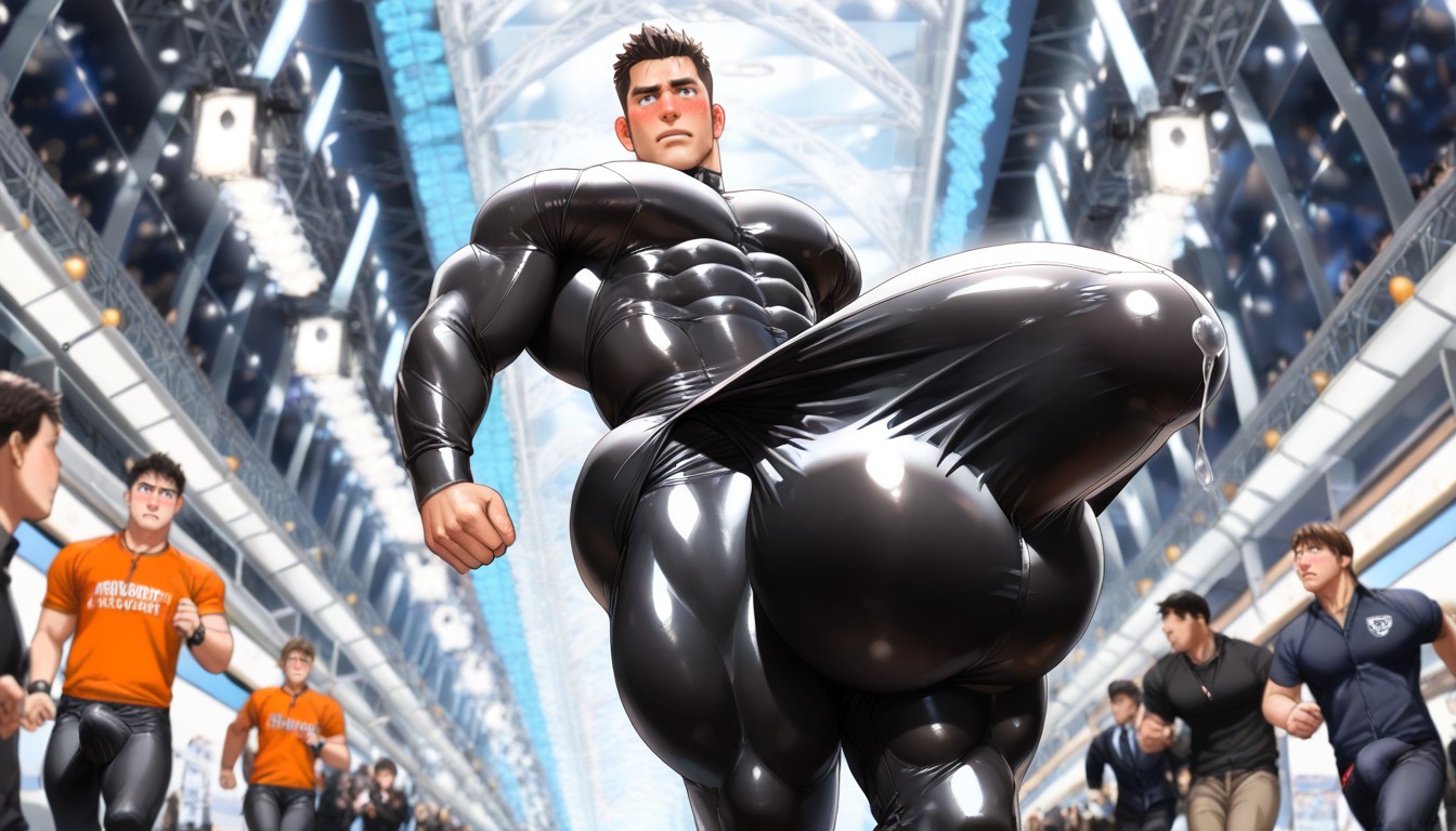 Square Jaw, Photographic Realism, Only Men ゲイAIポルノ
