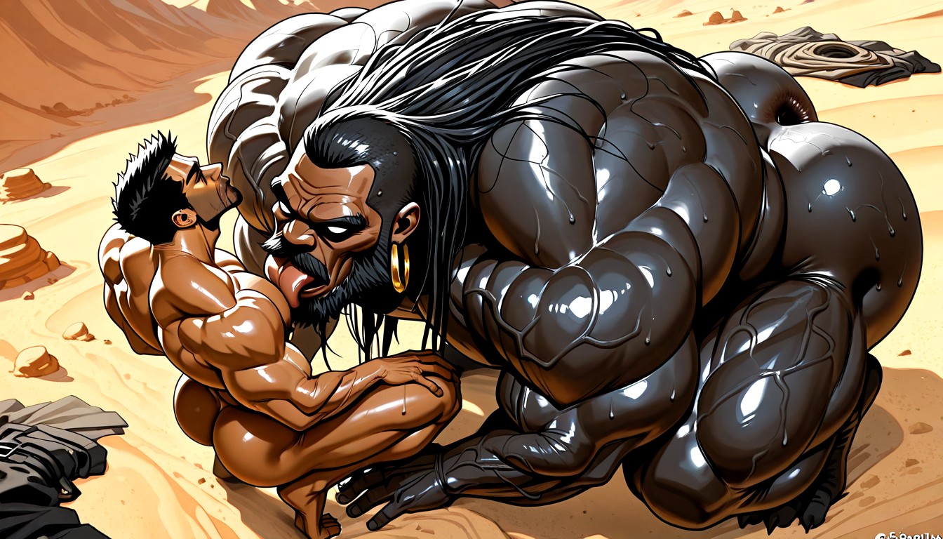 Huge Veins, Bara, 沙灘 AI同性戀黃片