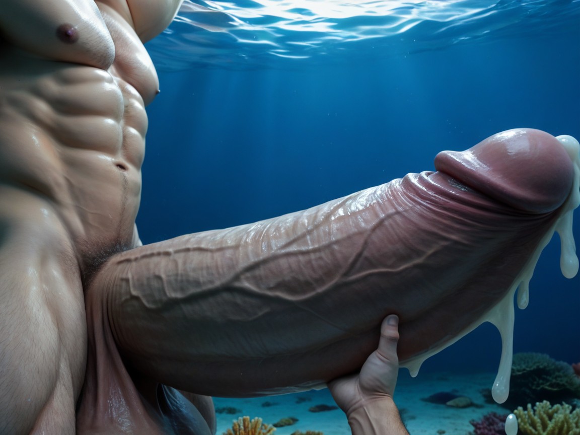 使用済みコンドームベルト, Oversized Impossibly Surreal Uncut Hypercock Longer And Thicker Than Body, Looking Up At Cock ゲイAIポルノ