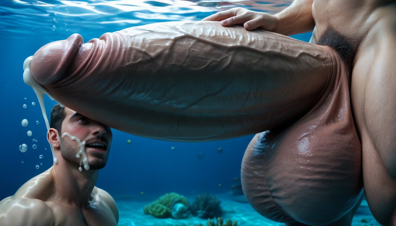 Impossibly Long And Thick Hyper Cock Taller And Thicker Than Body, Realistic, Clean Lines ゲイAIポルノ