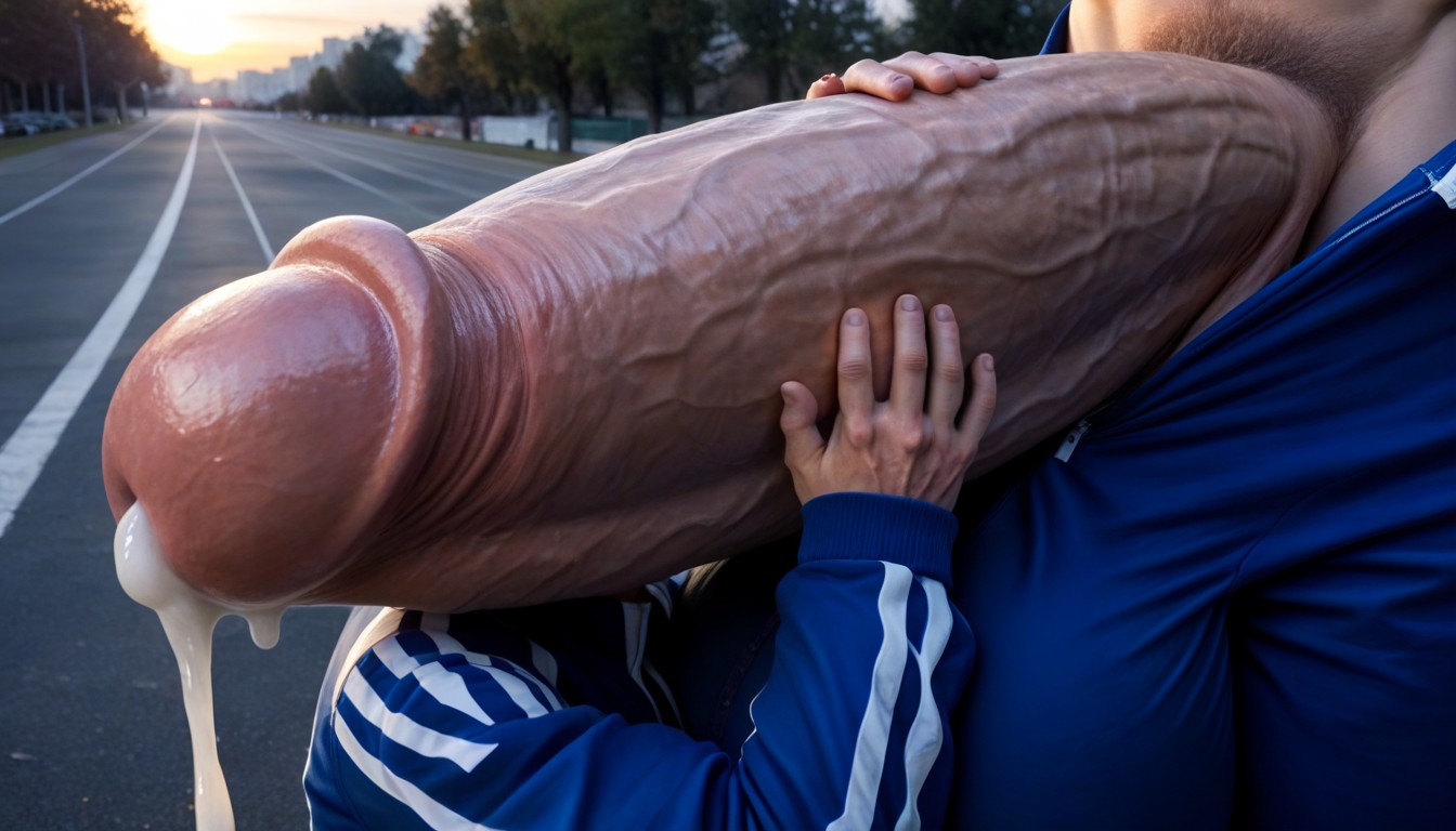Cock Much Bigger Than Body, K, Mouth Agape AI Gay Porn