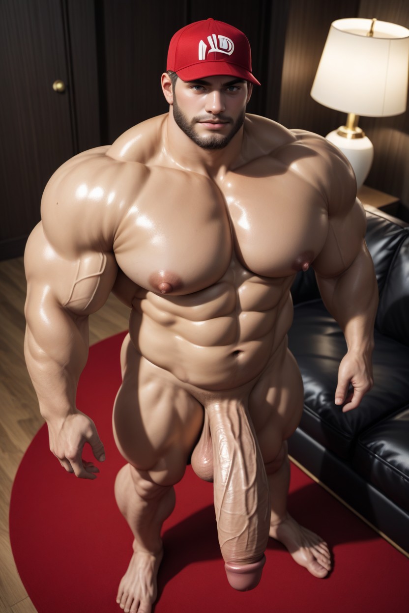 Messed Up Hair, Big Hyper Throbbing Cock, Standing ゲイAIポルノ