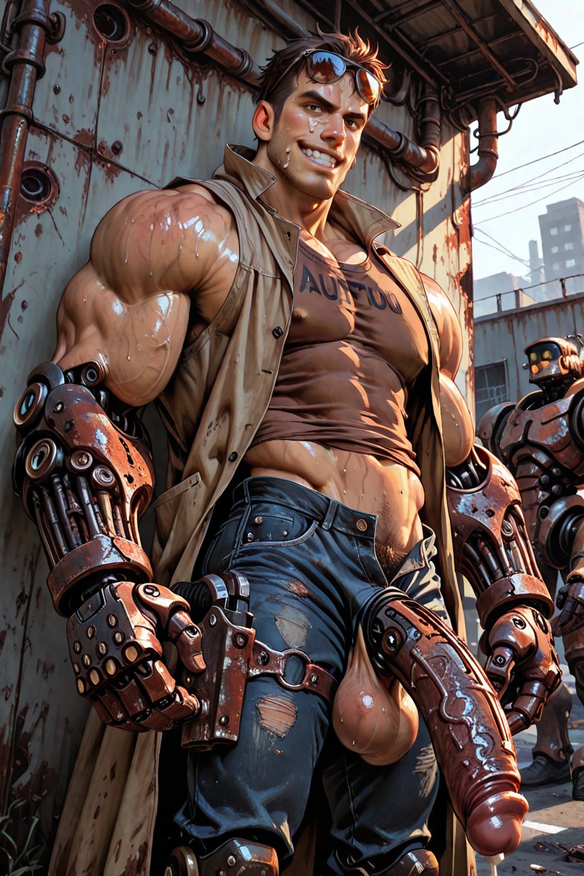 Detailed Face, Sunglasses On Head, Sweating AI同性戀黃片