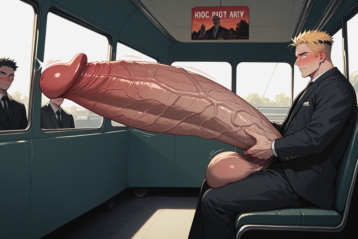 Growing Cock, Body, Oversized Hyper Balls ゲイAIポルノ