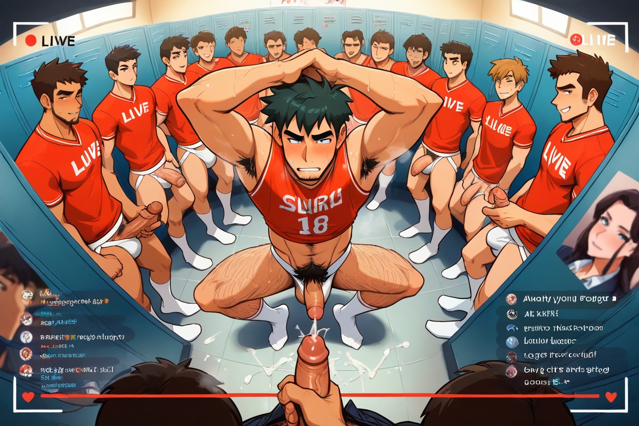 Heavy Armpit Hair, Crop Top, Live Chat ゲイAIポルノ