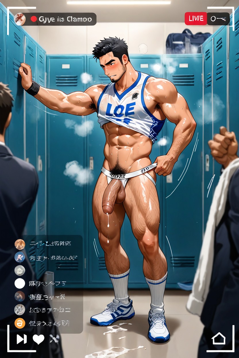 Long White Socks, Livestream, Bouncing Cock ゲイAIポルノ