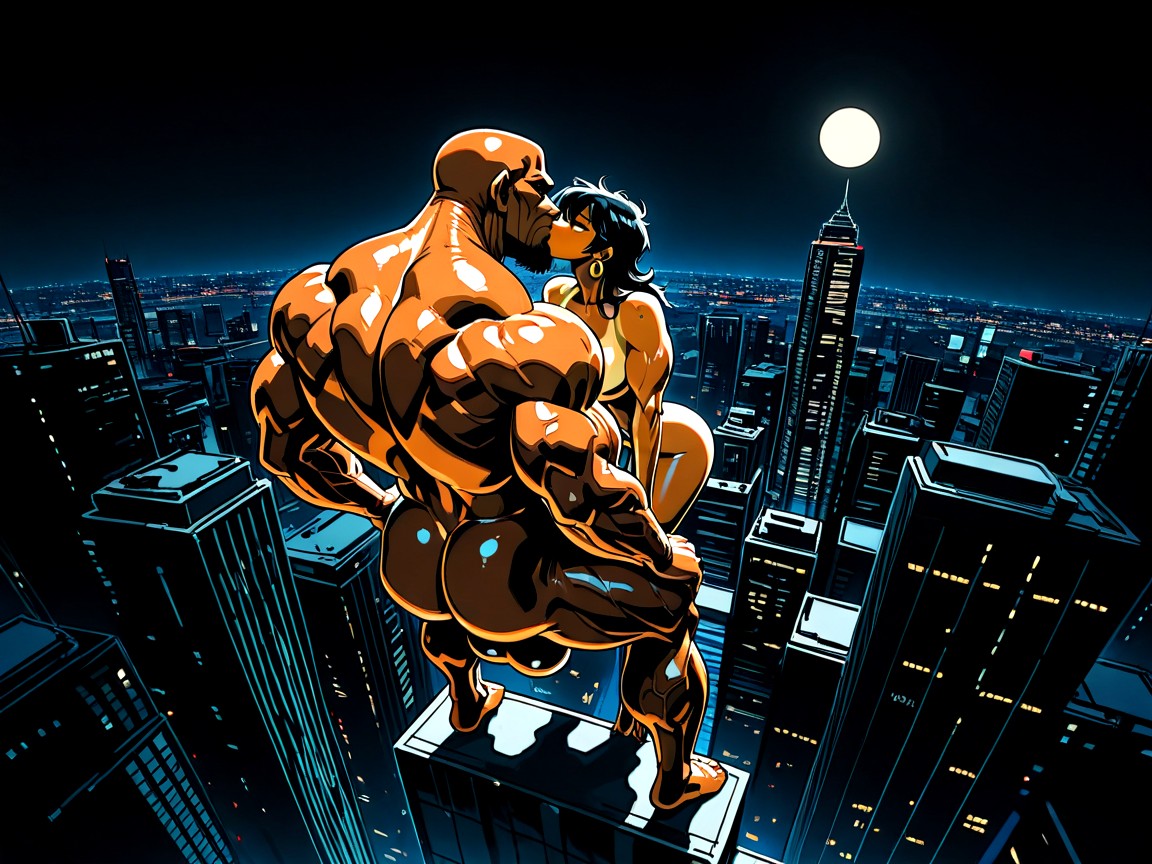 Huge Neck, Huge Veins, Detailed Muscles AI Gay Porn