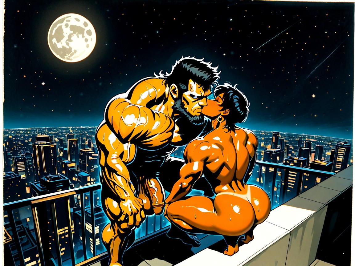 Bara, Dark Skin, Looking Up AI同性恋黄片