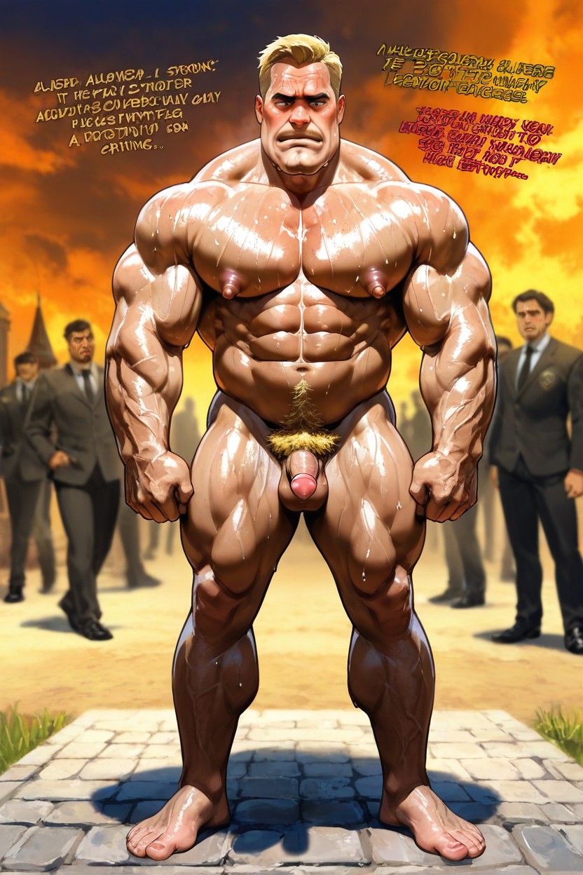 Himbo, Standing Giant, Petit Porno IA Gay