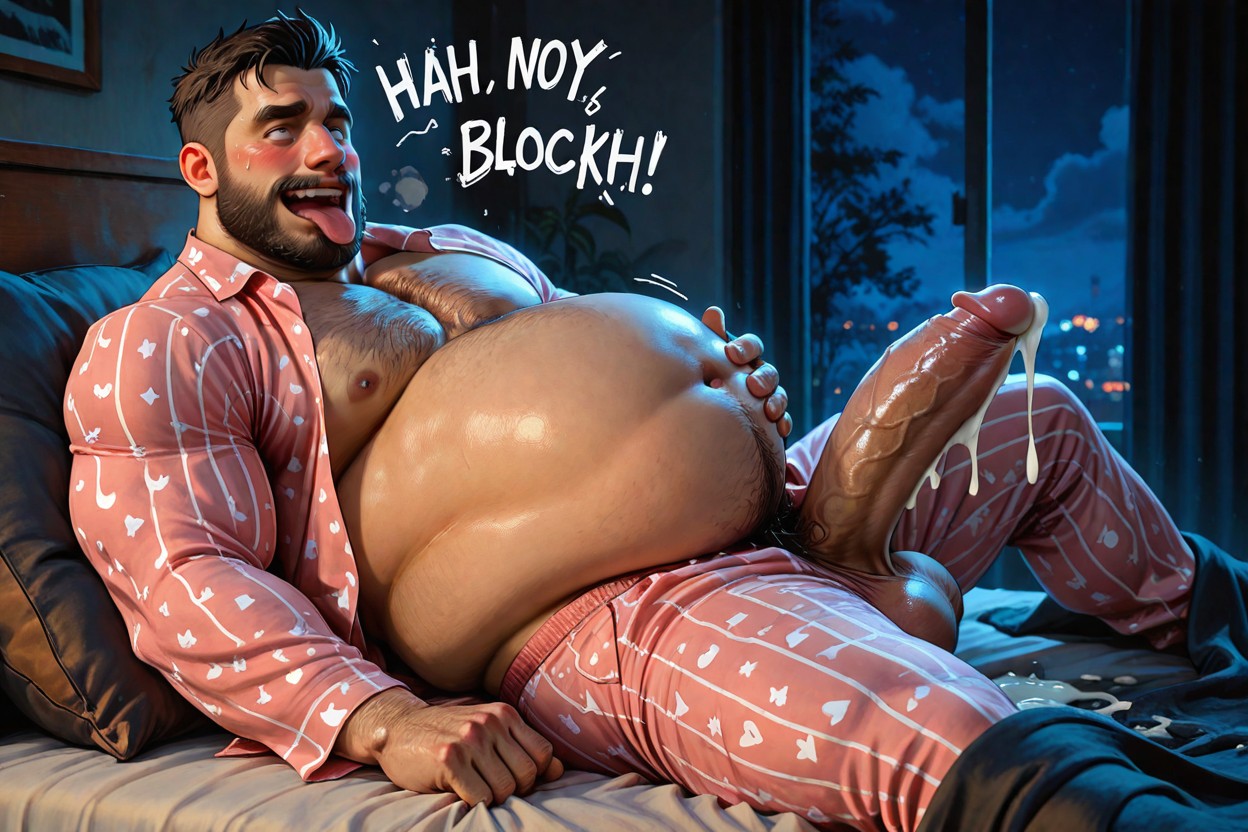 Night Time, Gros, Fat Porno IA Gay