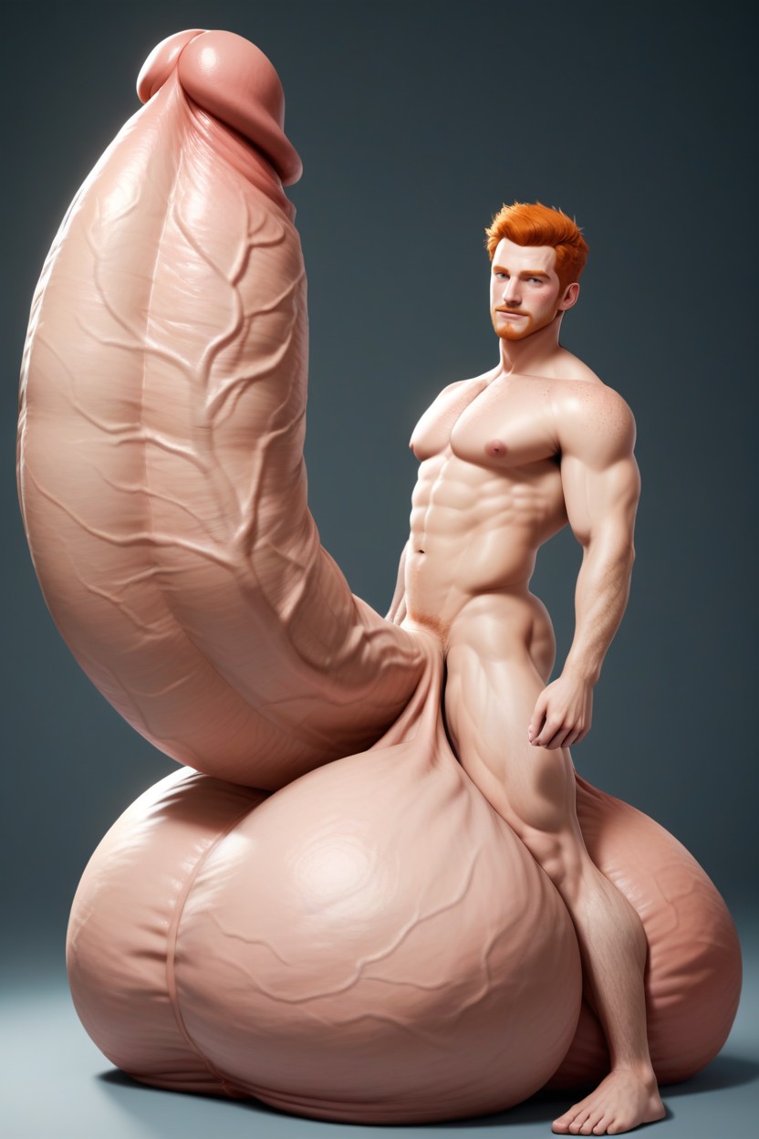 Balls Bigger Than Human, Oversized Hyper Gigantic Penis, Massive Ball Growth Porno IA Gay