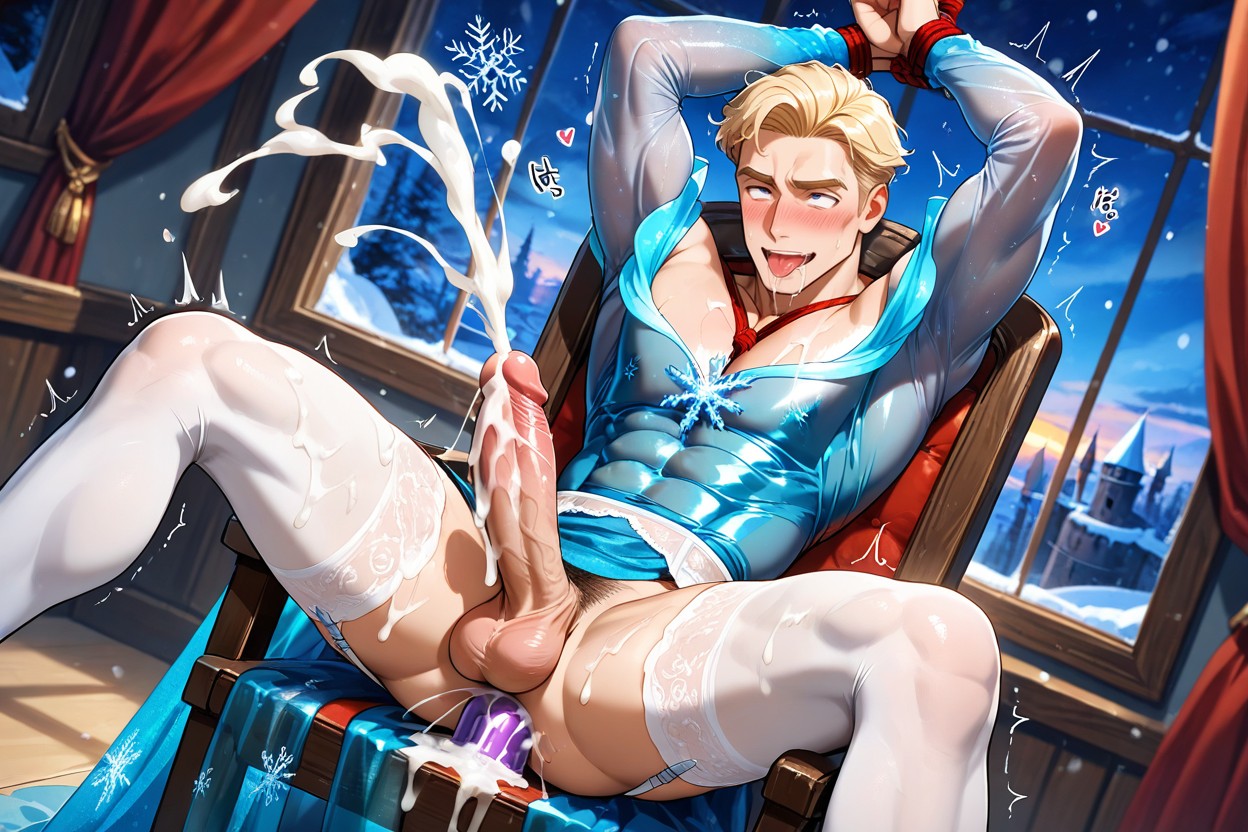 Male, Garter Belts, Courte Longueur Porno IA Gay