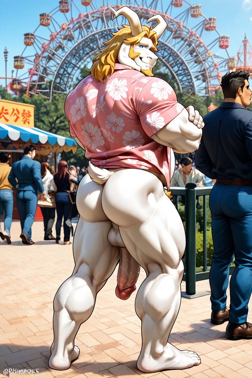 Épais, Big Penis, Blond Hair Porno IA Gay