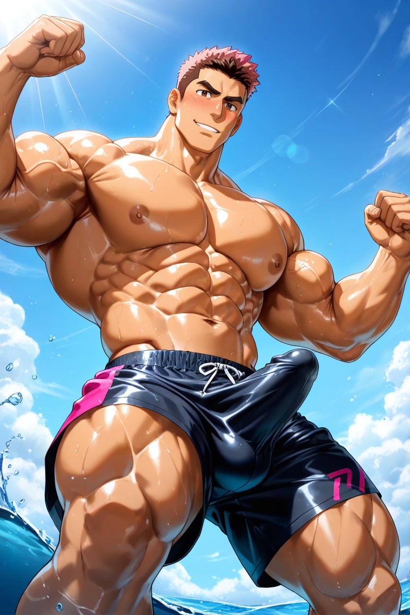 Beardless Face, Jock, Bulge AI同性戀黃片