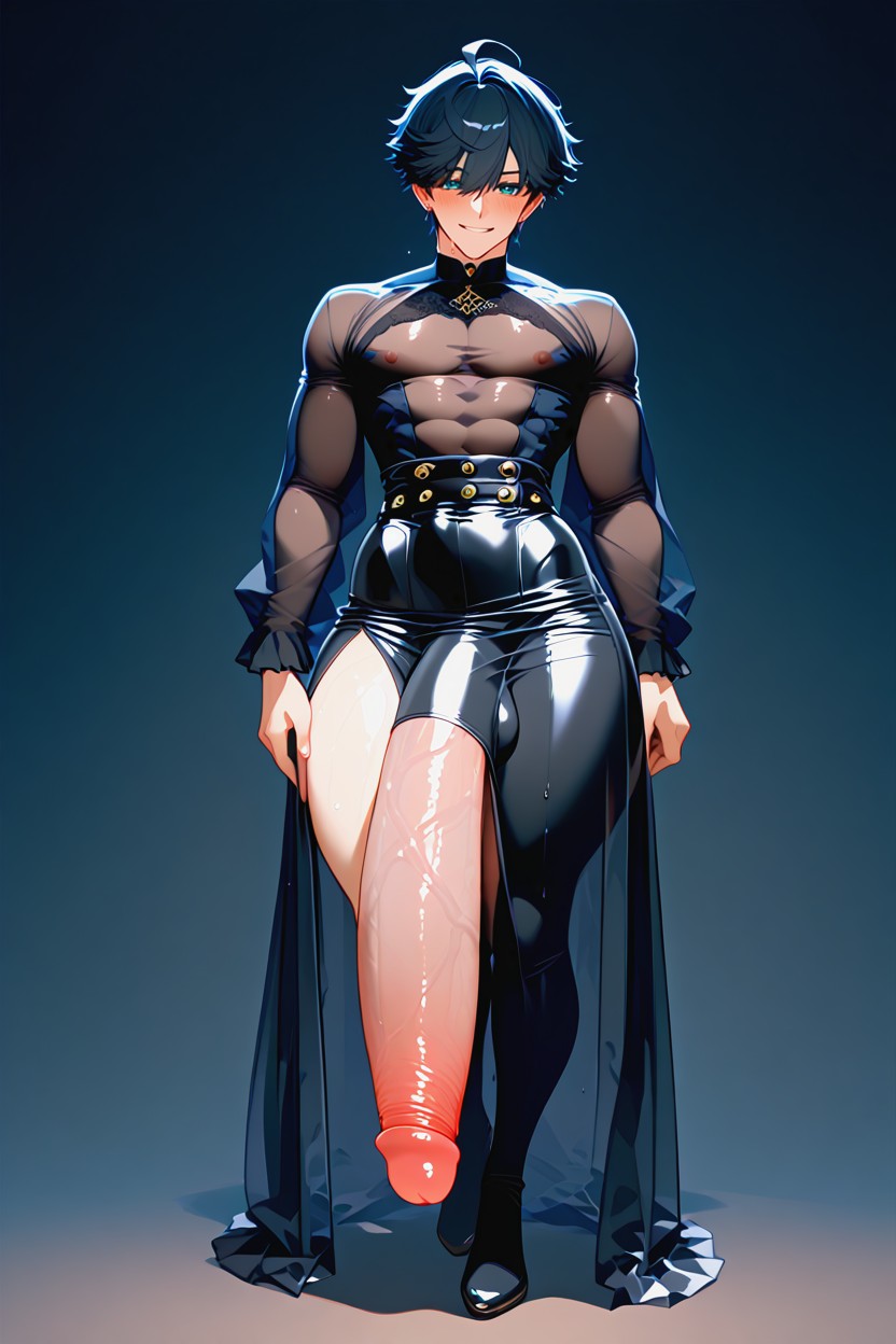 Men Only, See Through Clothes, Hyper Long Penis Porno IA Gay