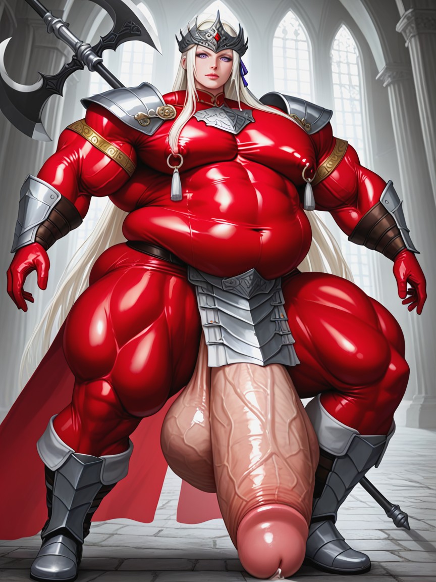 하이퍼 하체 무거운, Precum Pouring From Penis, Cartoonish Face 게이 AI 포르노