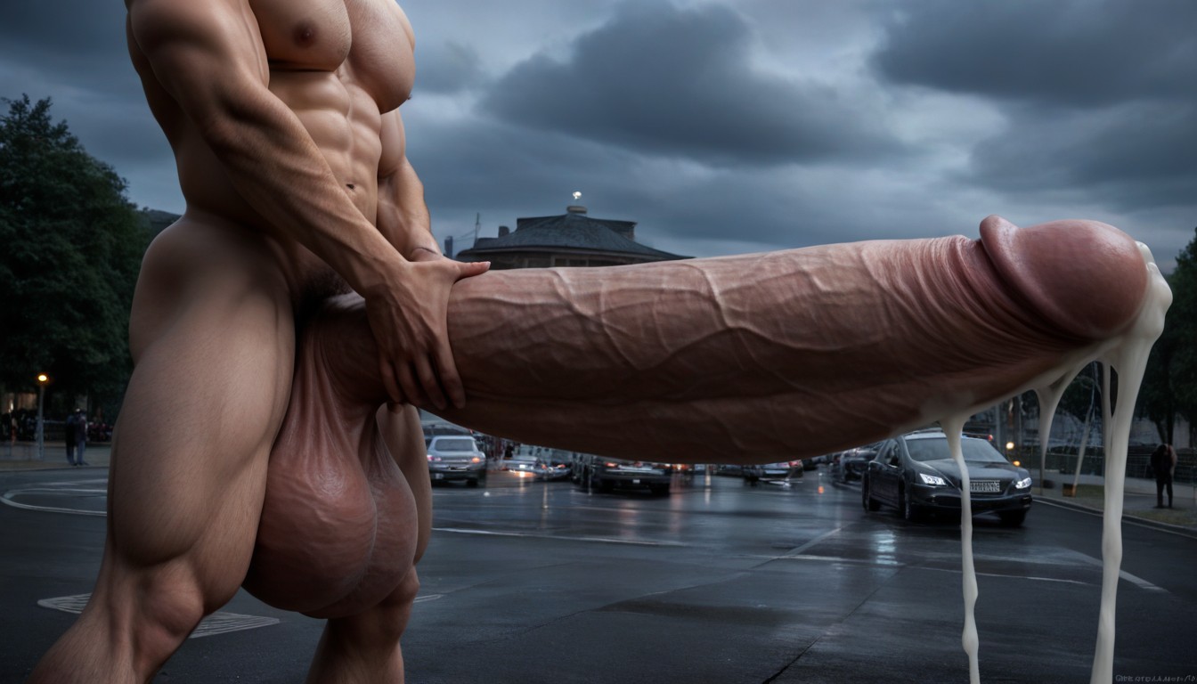 Hyper Muscle, Self-facial, Realistic ゲイAIポルノ
