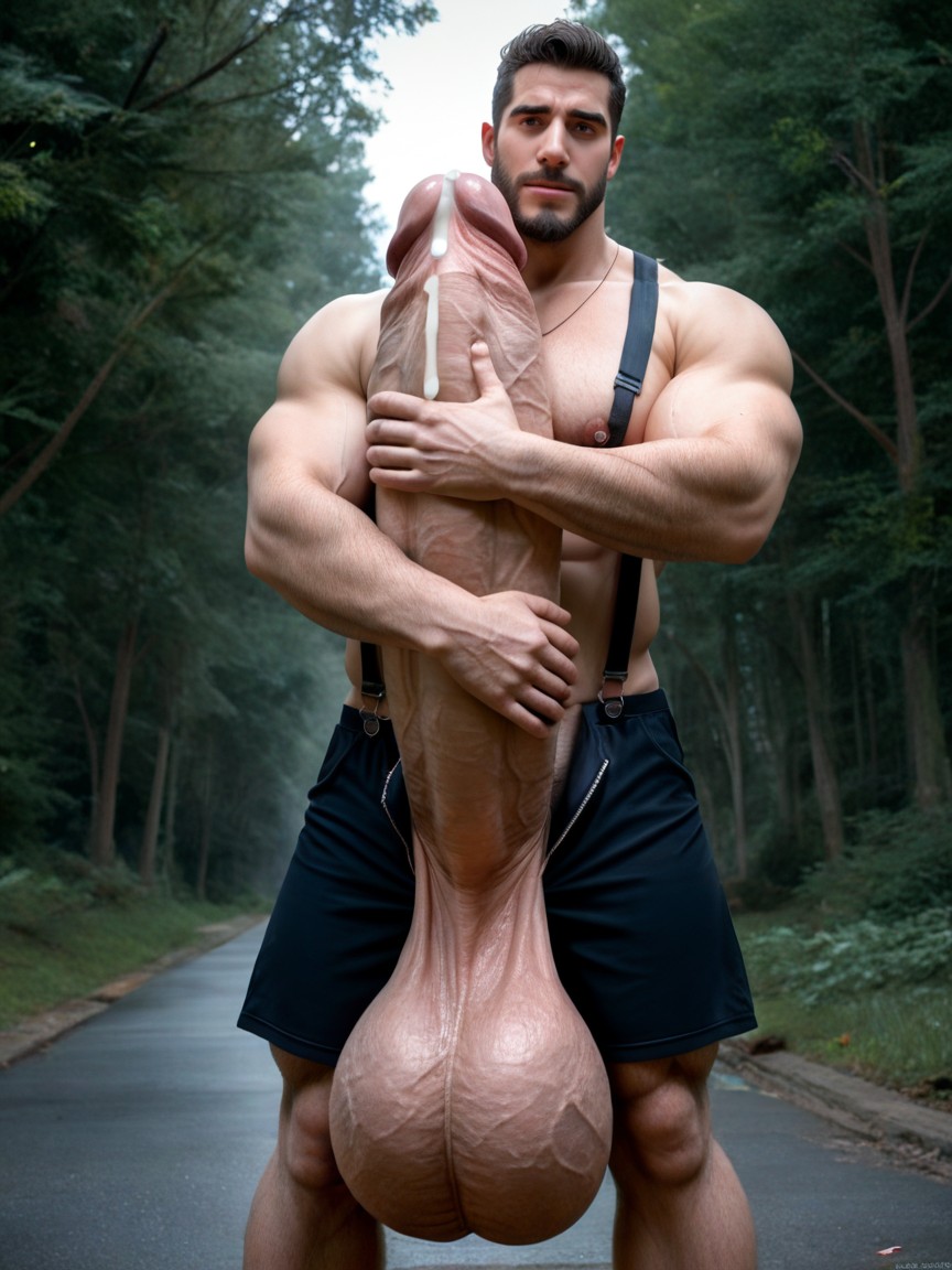 Hq, Photorealistic, Absurdly Surreal Oversized Hyper Cock Porno IA Gay