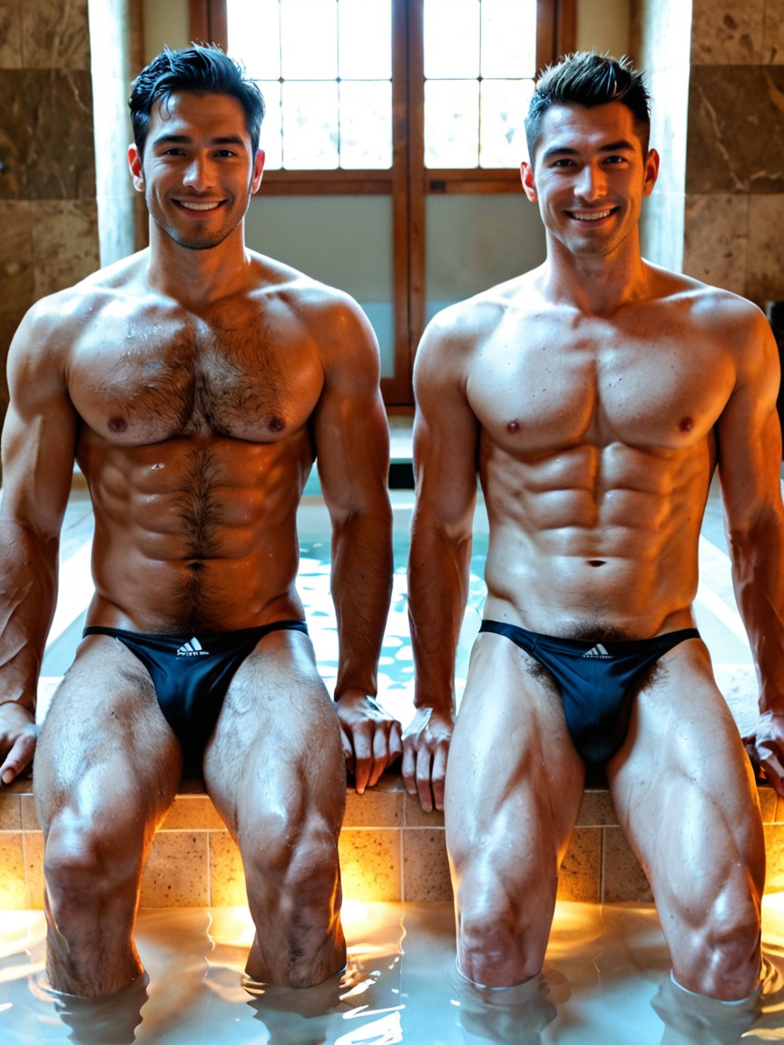 Really Muscular, Horny, High Resolution Face AI同性恋黄片