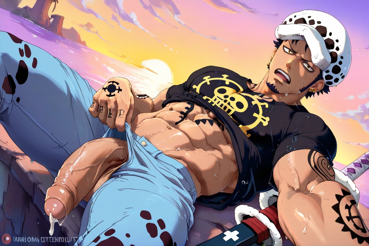 Big Hard Cock, Leaking Cum, Mamimi Art Style 게이 AI 포르노