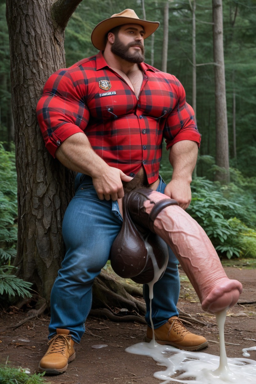 樹林, Balls Going To The Ground, Lumberjack Uniform AI同性戀黃片