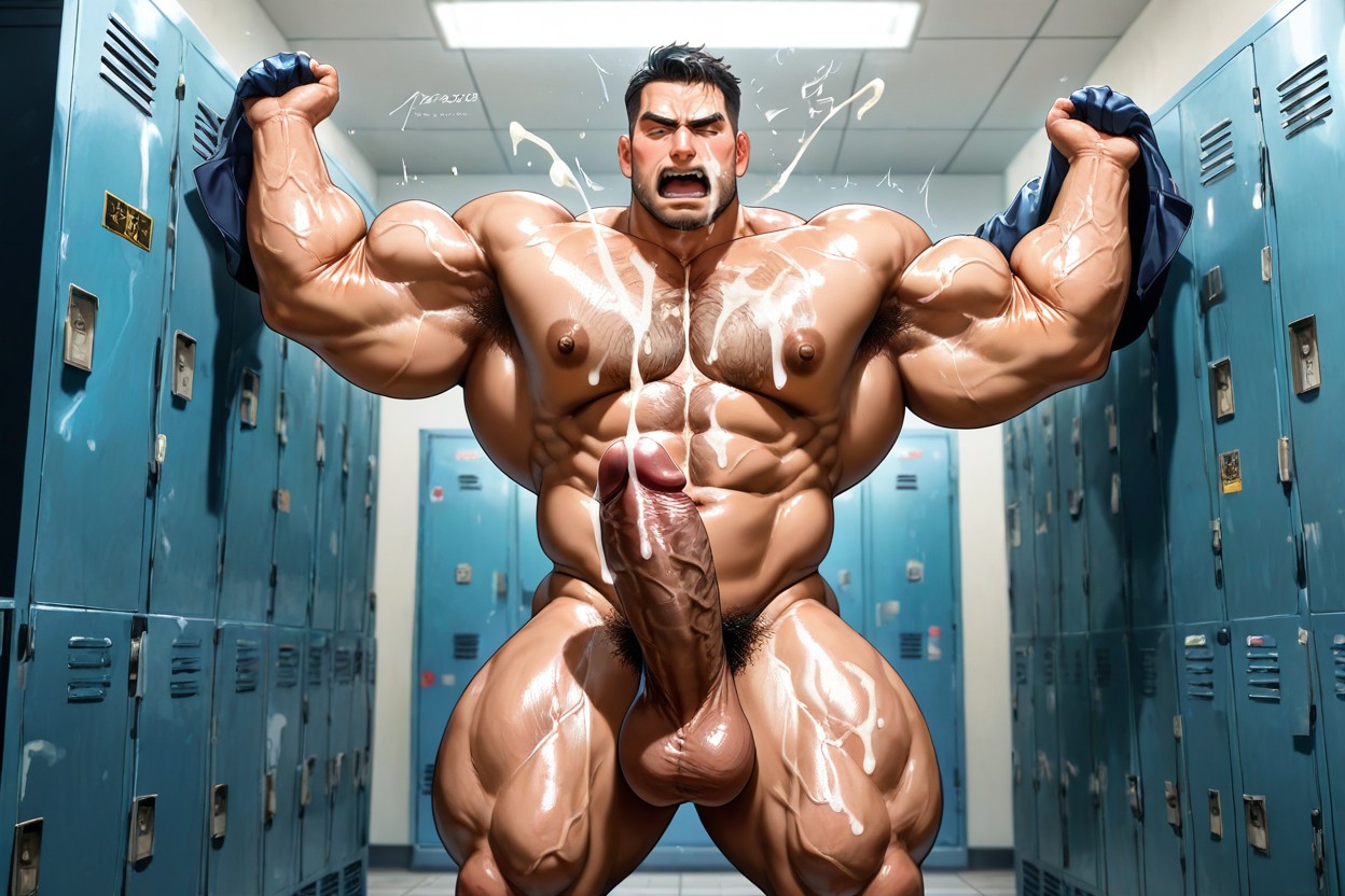 Male + Large Muscle, 高潮, Wide Shoulders AI同性戀黃片