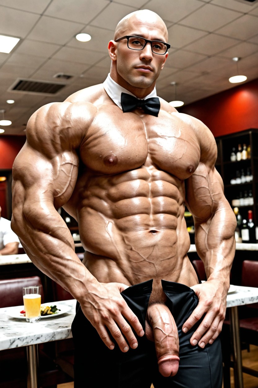 Handsome, Front View, Smooth Skin AI Gay Porn