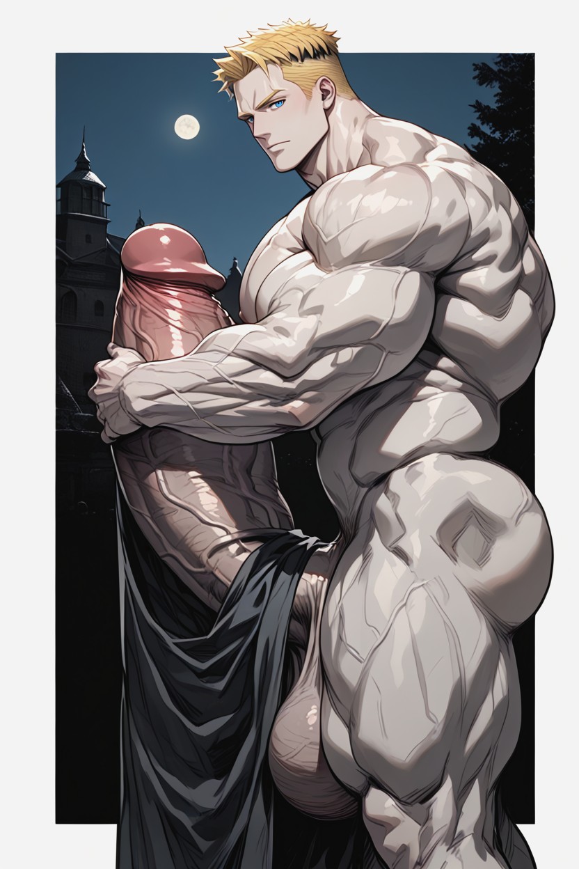 Supermodel Handsome, 超大肌肉, Hyper Massive Huge Round Pecs AI同性戀黃片