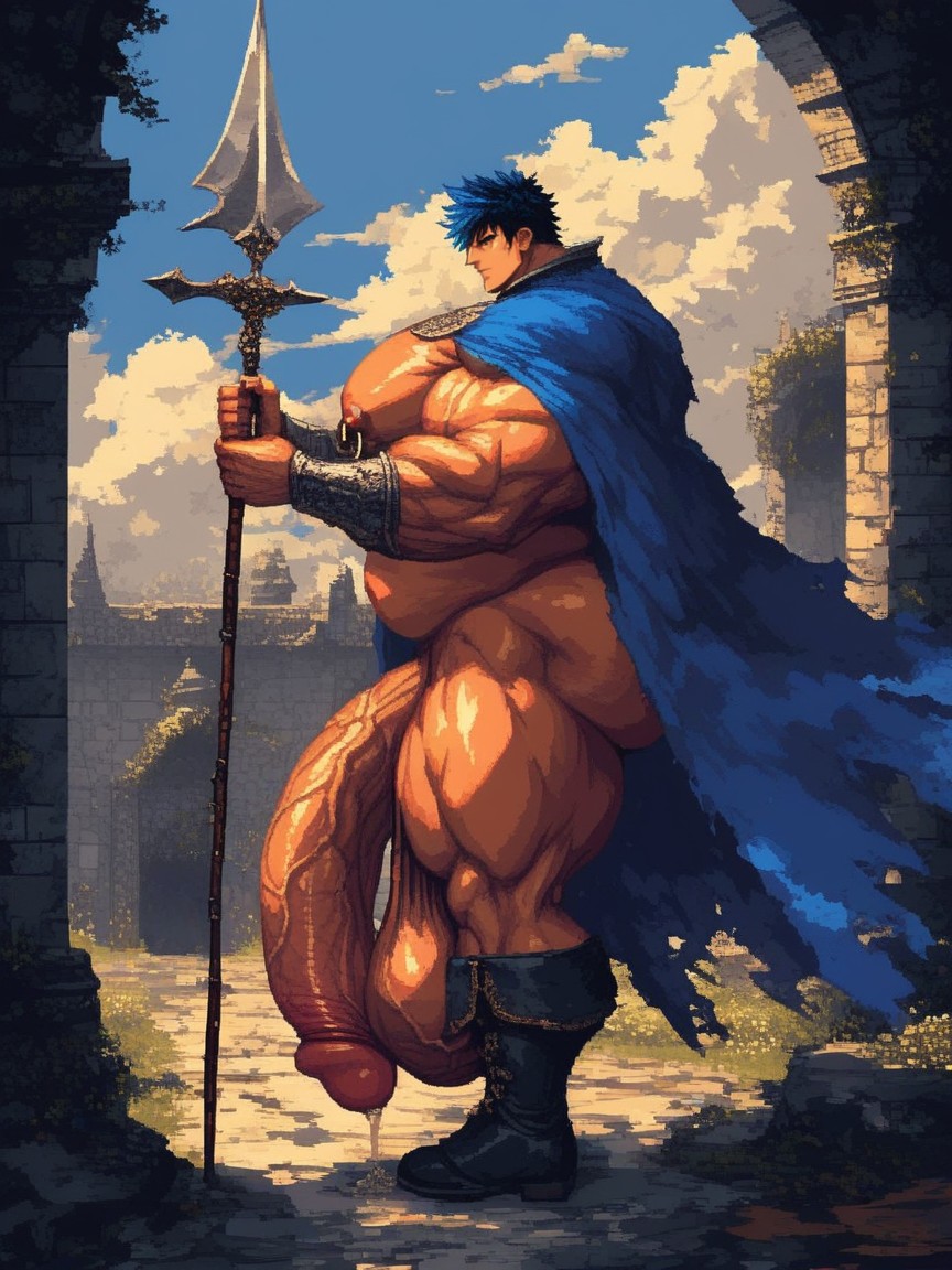 Hyper Thick Bara Body, Muscles Surdimensionnés, 18+ Porno IA Gay