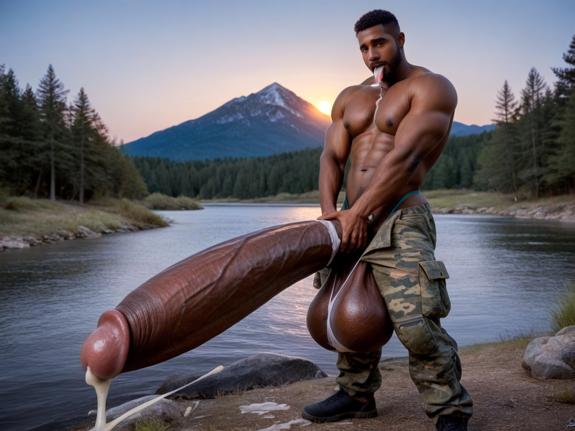 Angular Features, Realistic, Only Men Pornografia gay com IA