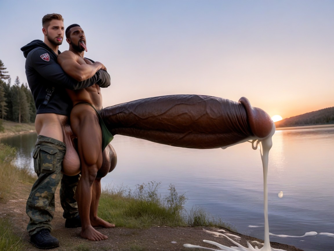 Impossibly Long And Thick Hyper Cock Taller And Thicker Than Body, Licking Tip, Correct Anatomy KI Schwulenporno