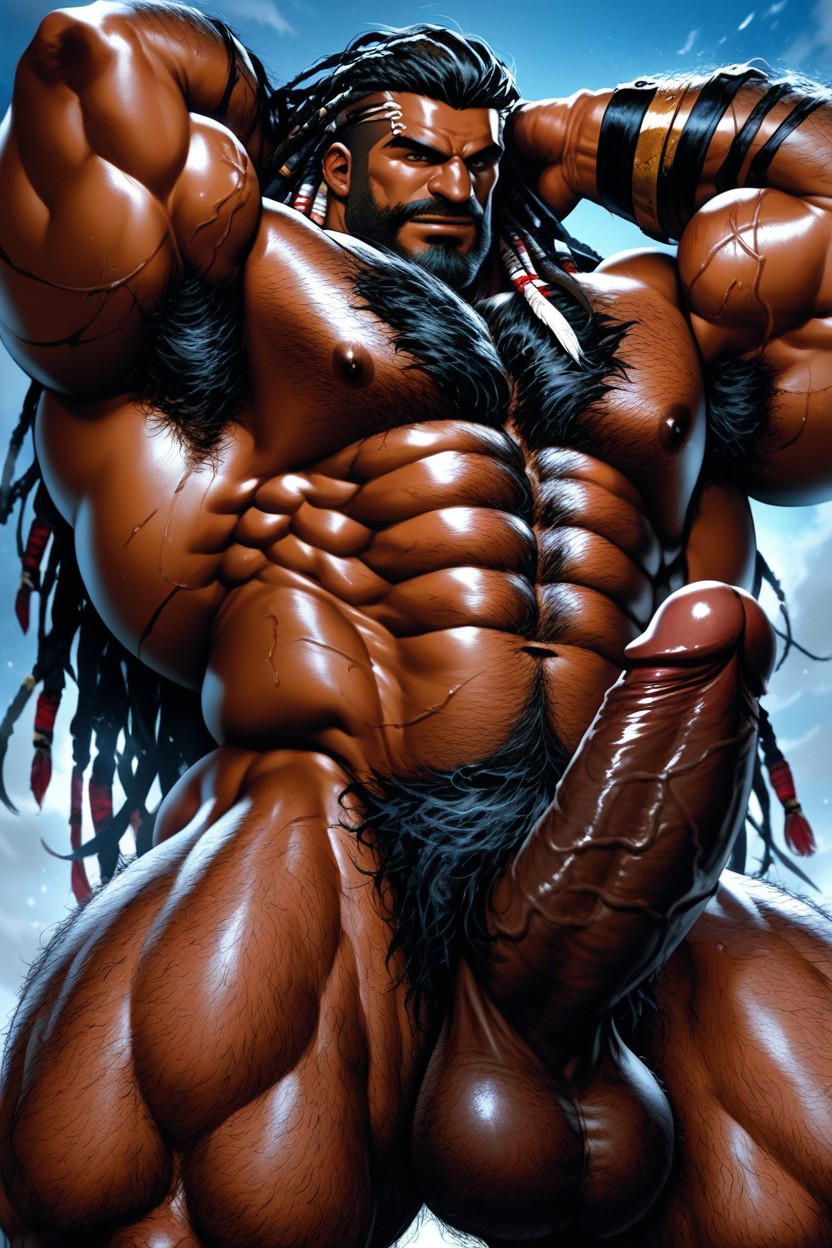 Too Manly, Hard On, Long Length Dread Locks Hair Porno IA Gay