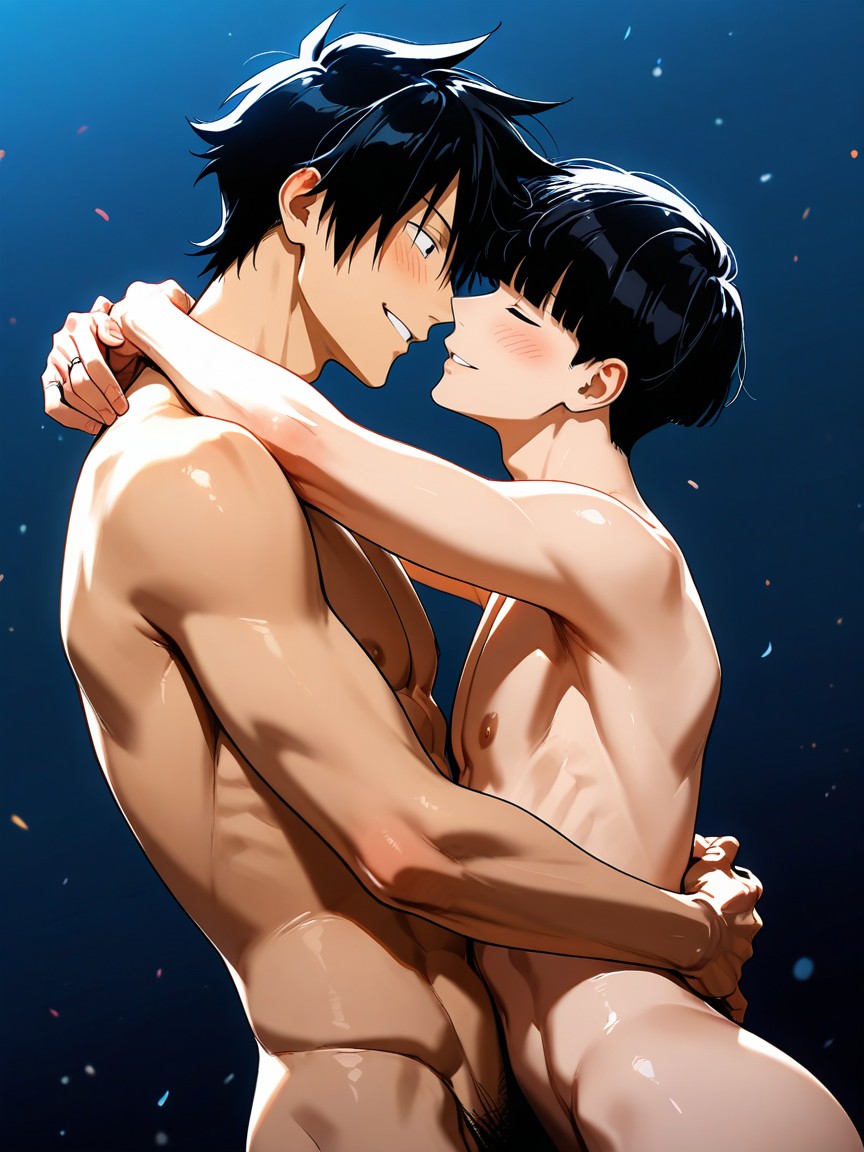 Male Only, Gay, Happy Smile With Open Eyes AI同性戀黃片