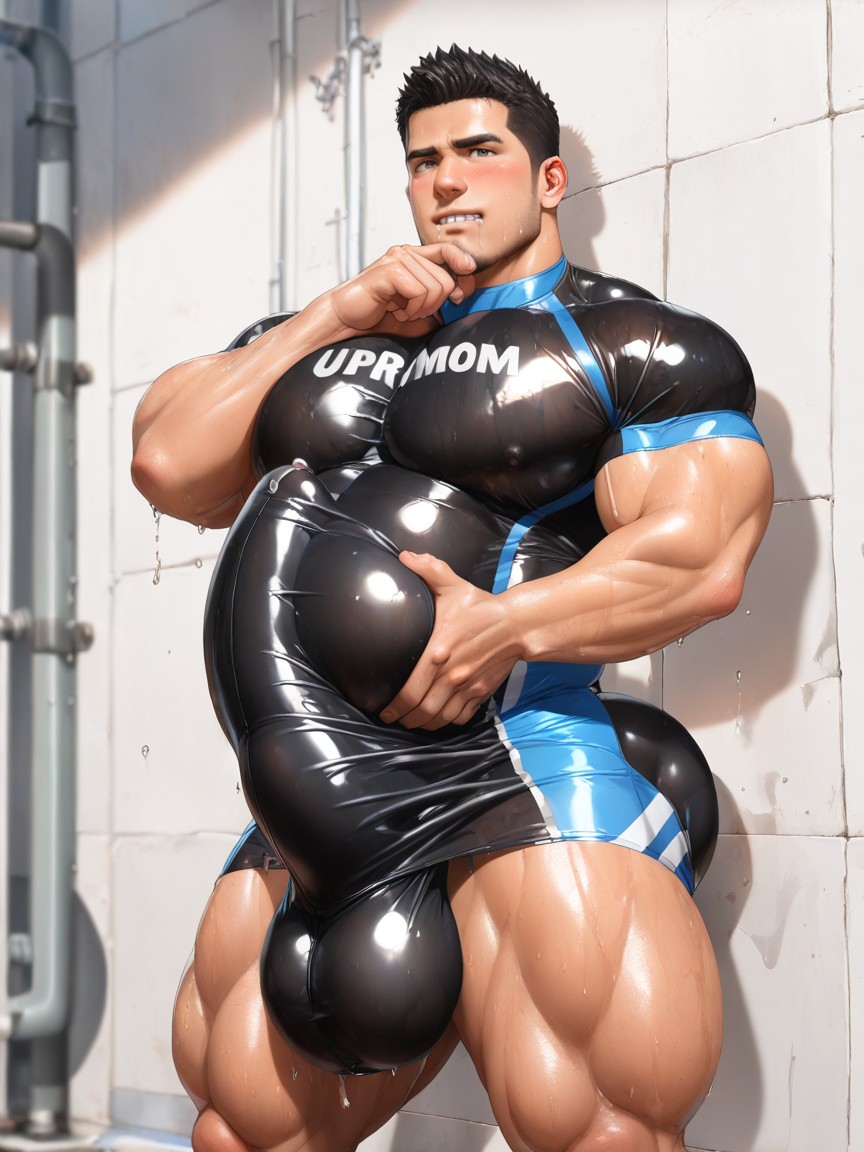 K, Hands Fondling Massive Balls, Gay Men Porno IA Gay