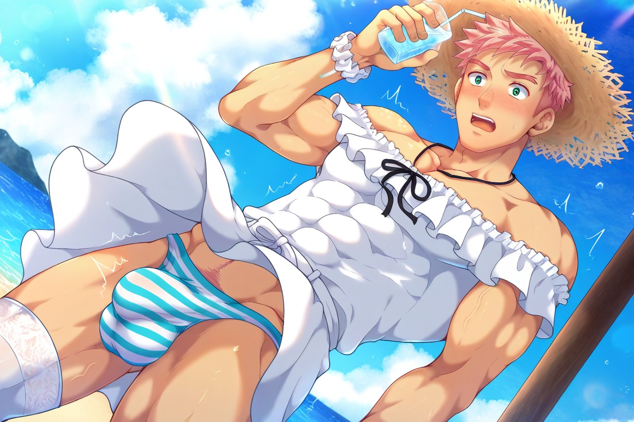 Surpris, Blushing, Other Arm Holding Icepop Porno IA Gay