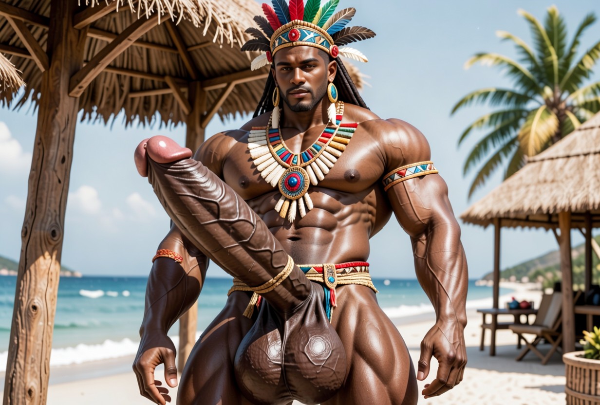 Africaine, Massive Balls, Extreme Oversized Hyper Balls Porno IA Gay