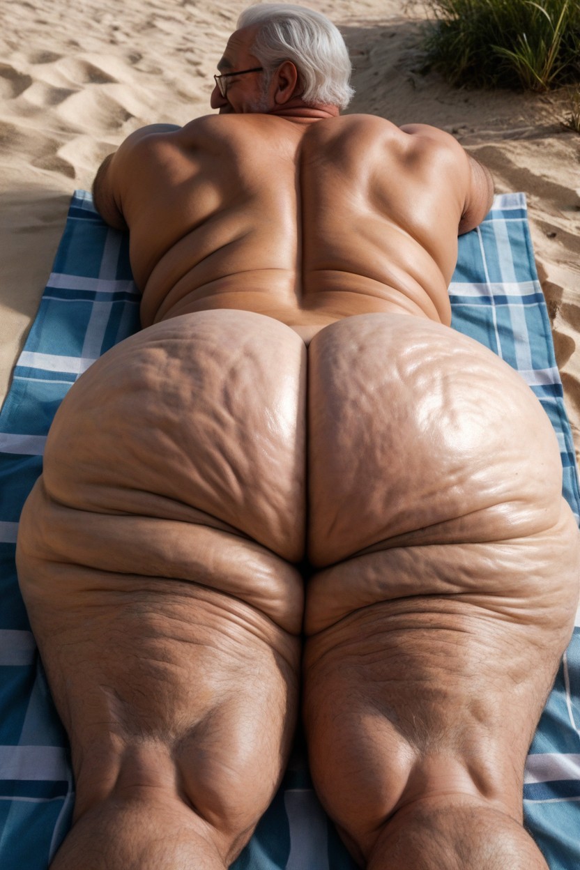 Hairy Ass, Cuisses Épaisses, Fat Arms Porno IA Gay