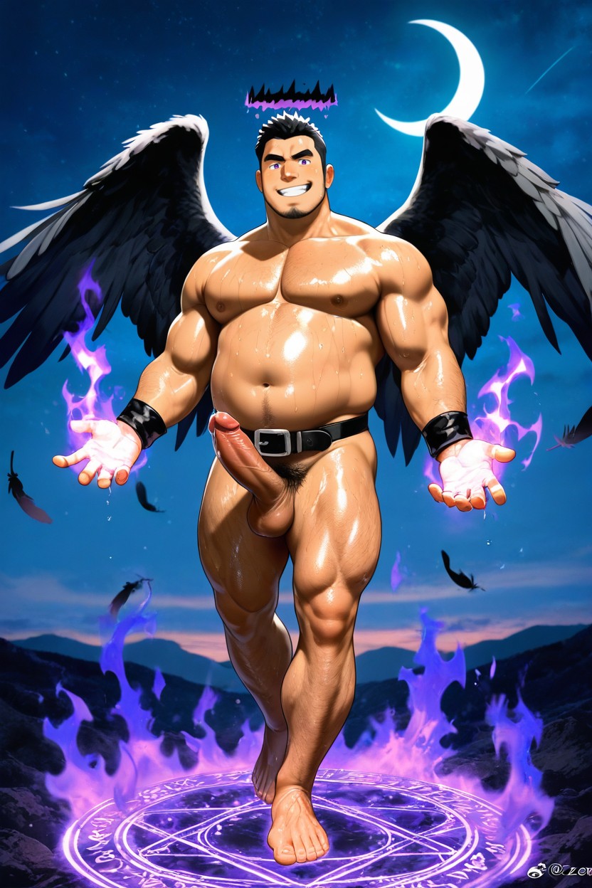 Full Body, Black Hair, Kuronezomi Porno IA Gay