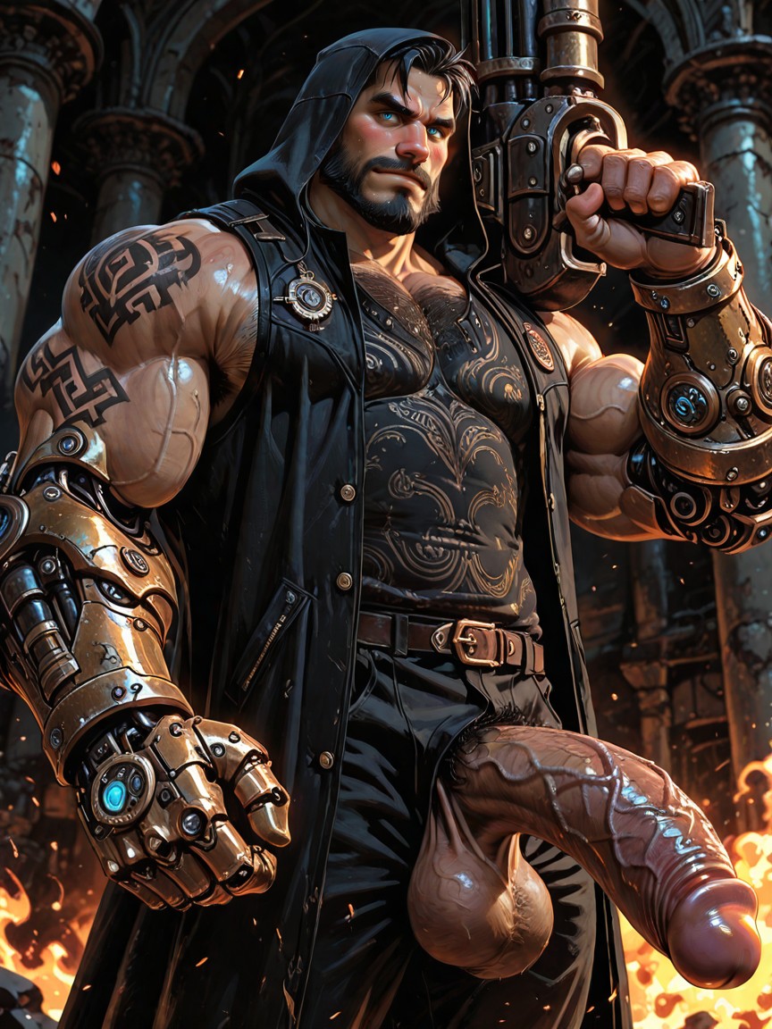 18+, Kajinman, Huge Muscular Body ゲイAIポルノ