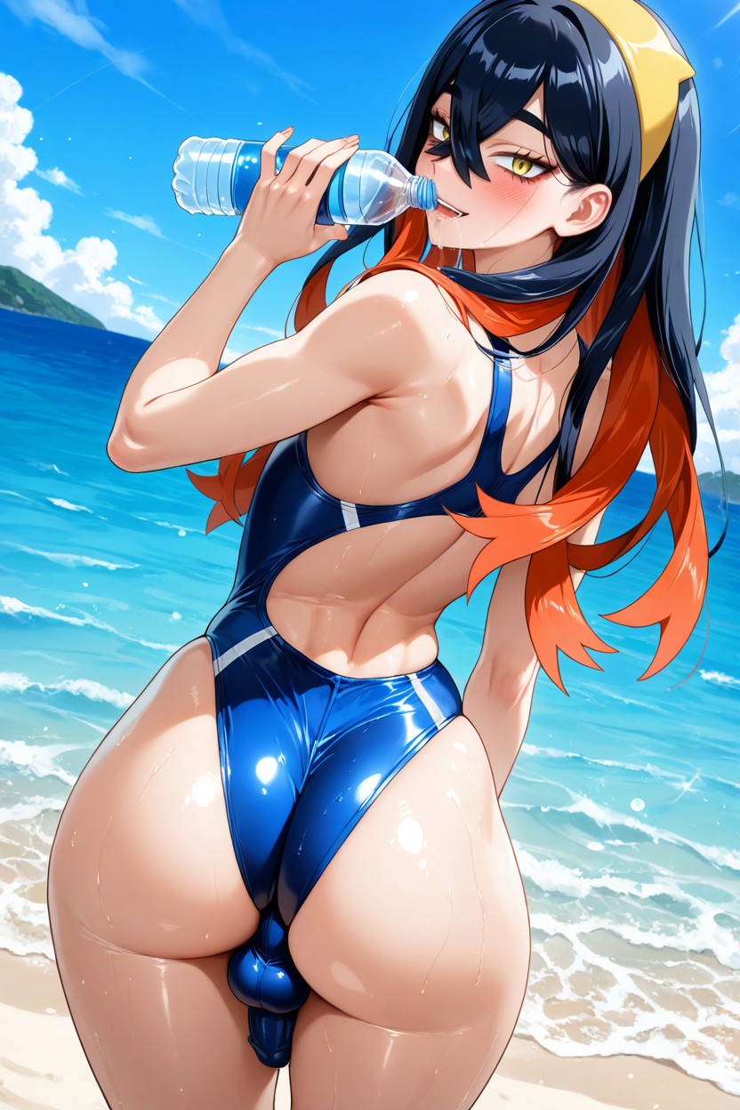 Outdoors, Feminine Face, Uncensored ゲイAIポルノ