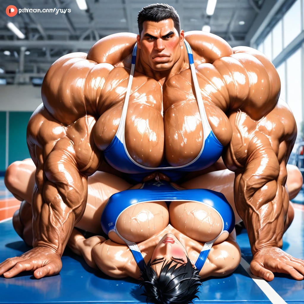 Arm Support, Hyper Gigantic Breasts, Vulva To Vulva Porno IA Gay