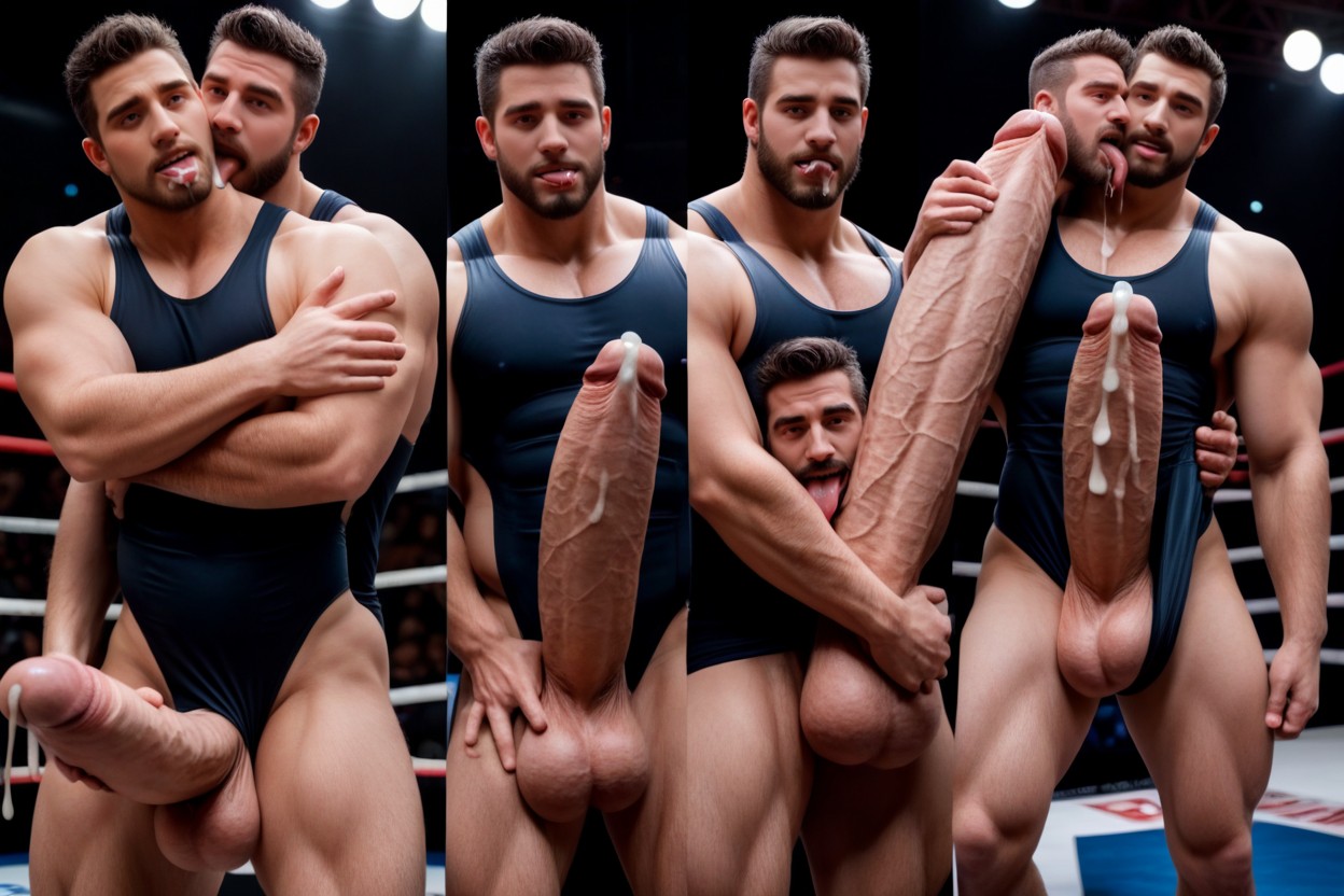 Nervous, Hugging Own Cock, Hq Pornografia gay com IA